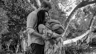 Prince Harry, Meghan and Archie. Pic: Misan Harriman